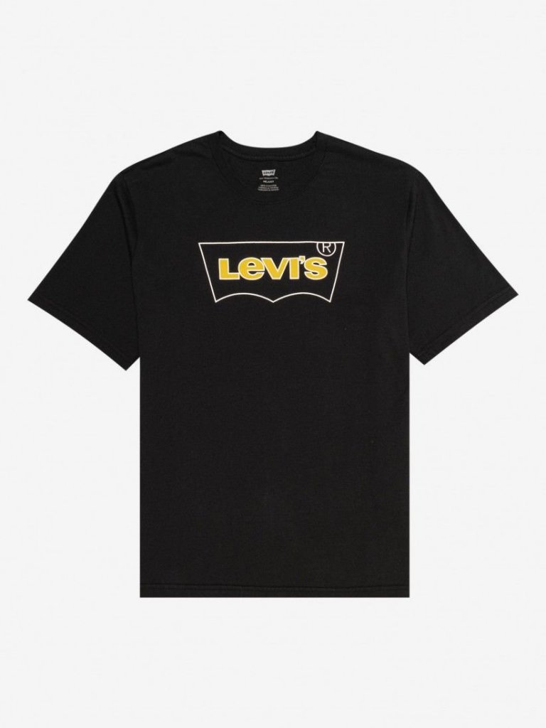 Levi´s® SS RELAXED FIT TEE OUTLINE BW CAVIAR GR