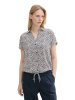 TOM TAILOR® DÁMSKÁ VZOROVANÁ BLŮZA -MODROBÍLÁ  38  (M)
