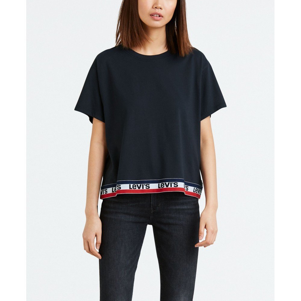 LEVI'S® GRAPHIC J.V.TEE TAPE DÁMSKÉ ČERNÉ