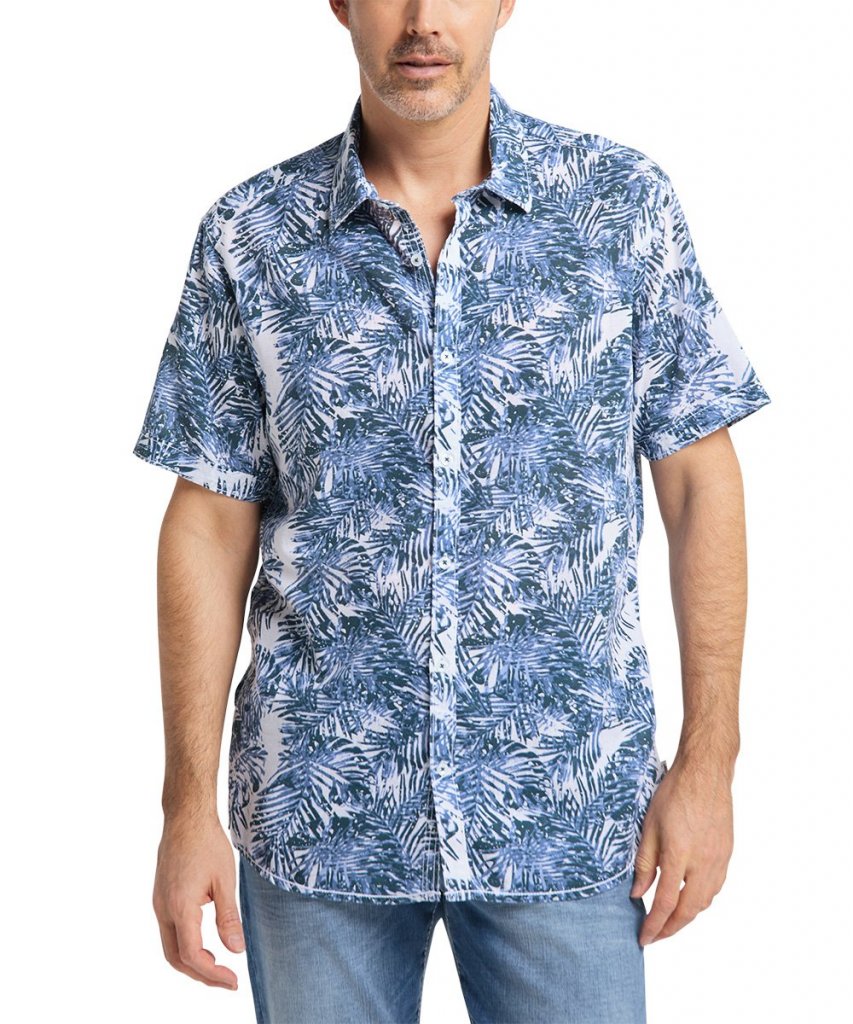 PIONEER® Pánská sportovní košile  HAVAJ s krátkým rukávem
