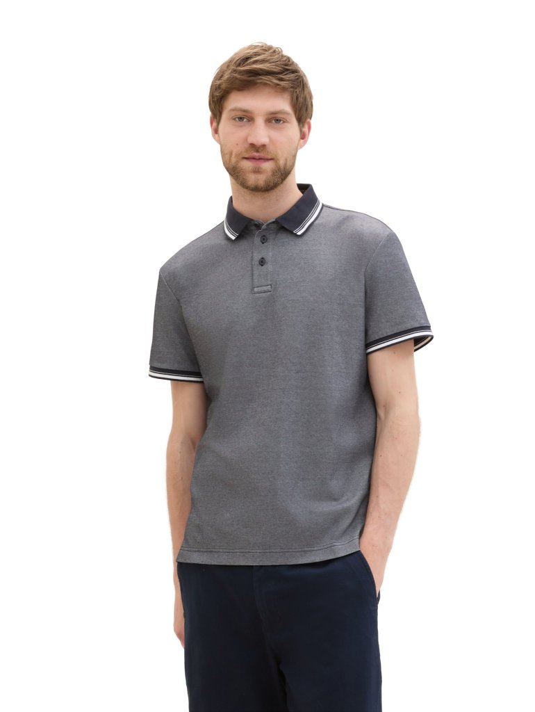 TOM TAILOR® PÁNSKÉ POLO COOLMAX® - NAVY