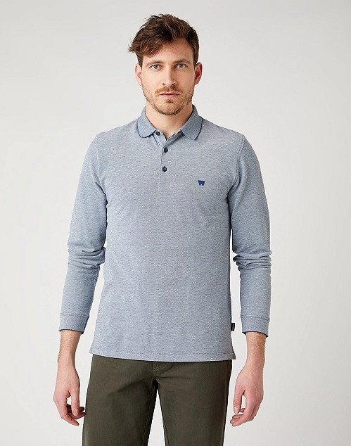 WRANGLER®REFINED POLO IN DARK DENIM