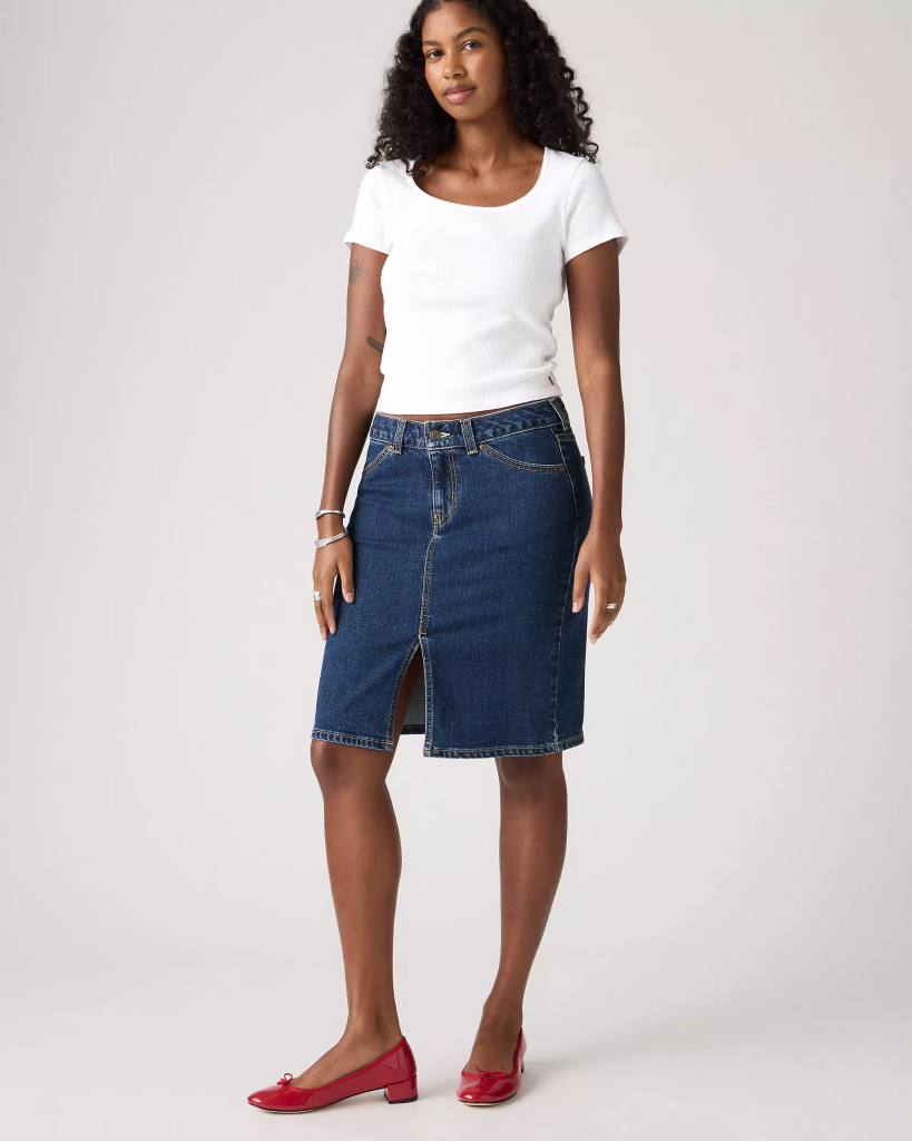 LEVI'S® BOKOVÁ SUKNĚ PO KOLENA -LONGER DAY NO