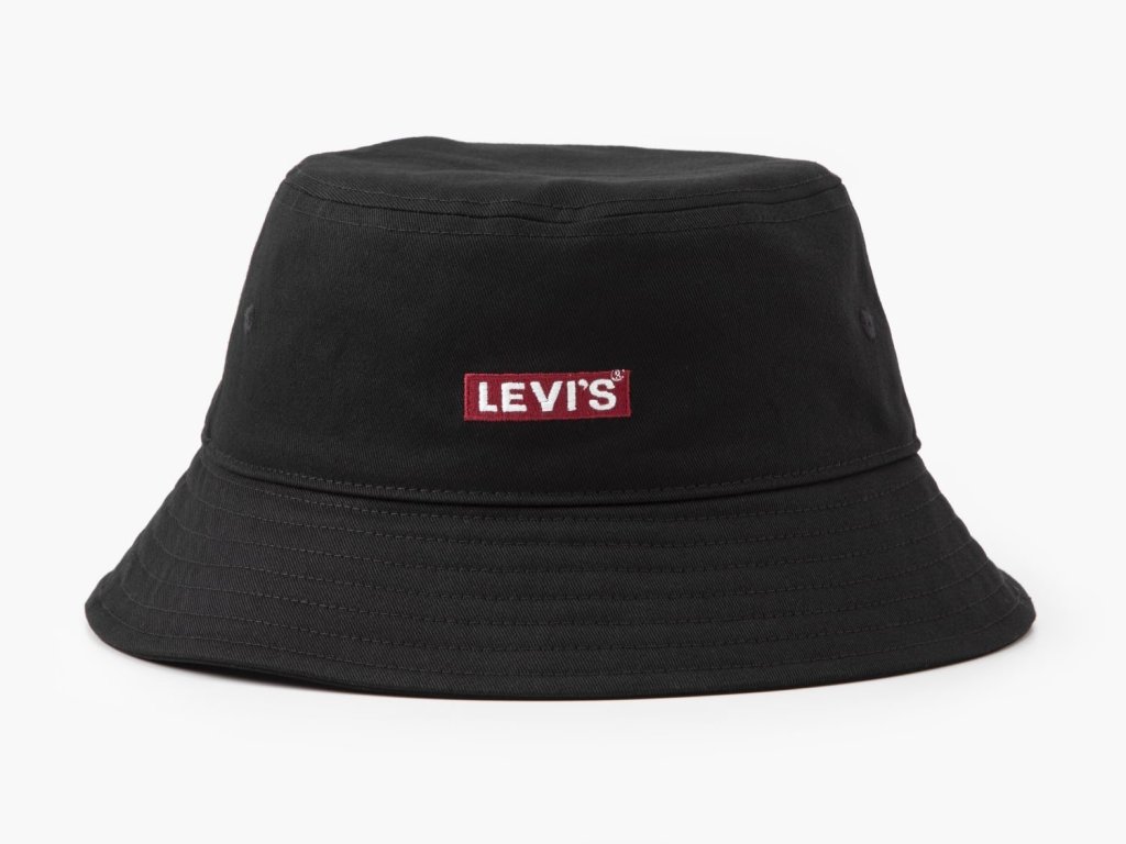 LEVI'S® BUCKET HAT BABY TAB LOGO-ČERNÝ