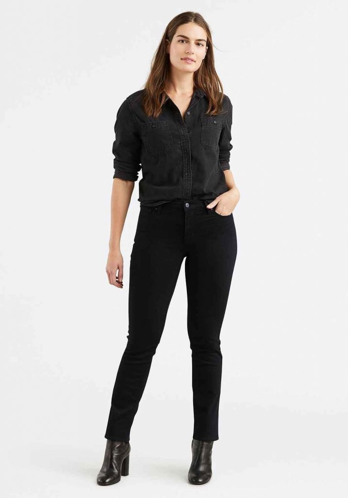 Levi´s®Dámské slim fit 712 Night is Black