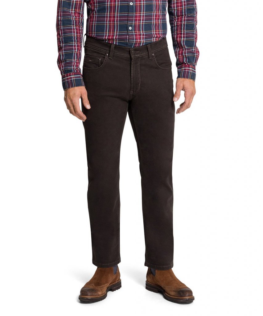 Pioneer pánské manžestrové jeans Rando-tmavě hnědé