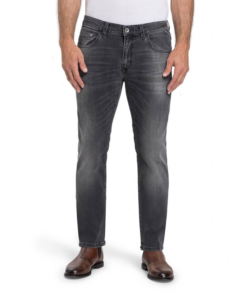 PIONEER® PÁNSKÉ REGULAR JEANS ERIC BLACK USED