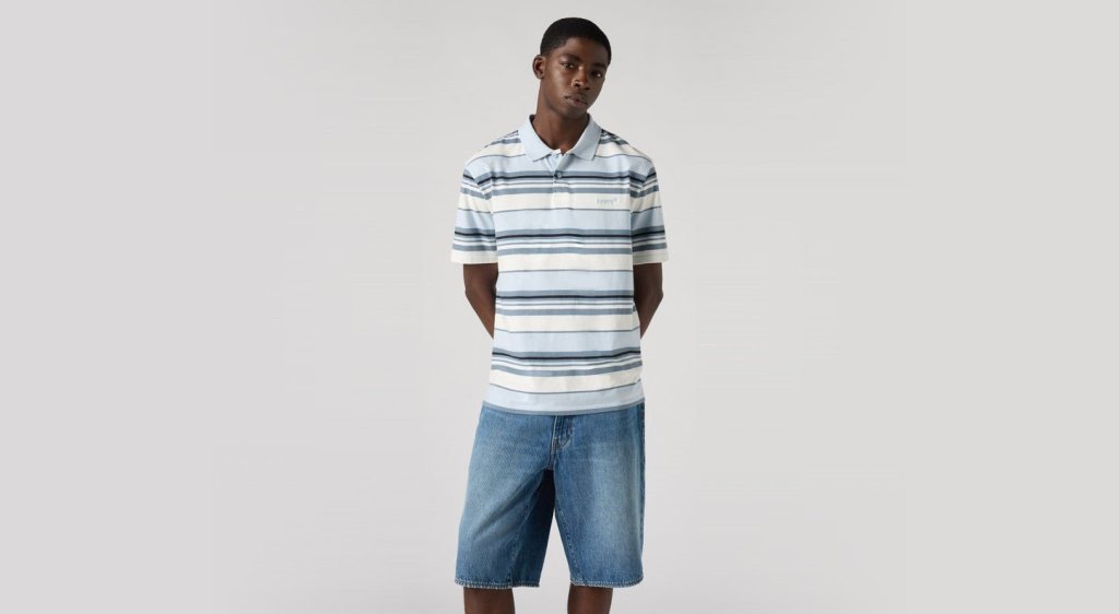 LEVI'S® PÁNSKÉ AUTHENTIC PIQUE POLO S KRÁTKÝM RUKÁVEM -PRUHY