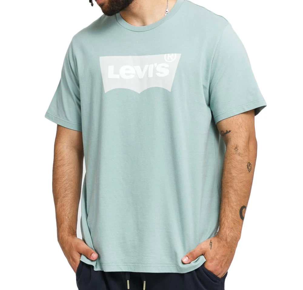 LEVI'S® PÁNSKÉ ORIGINAL HOUSEMARK TRIKO - BLUE SURF