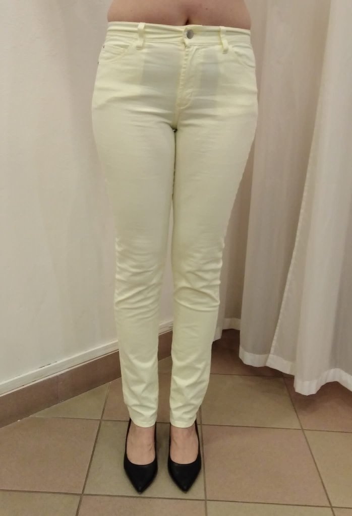 PIONEER® DÁMSKÉ PLÁTĚNÉ JEANS KATY -PASTELOVĚ ŽLUTÉ