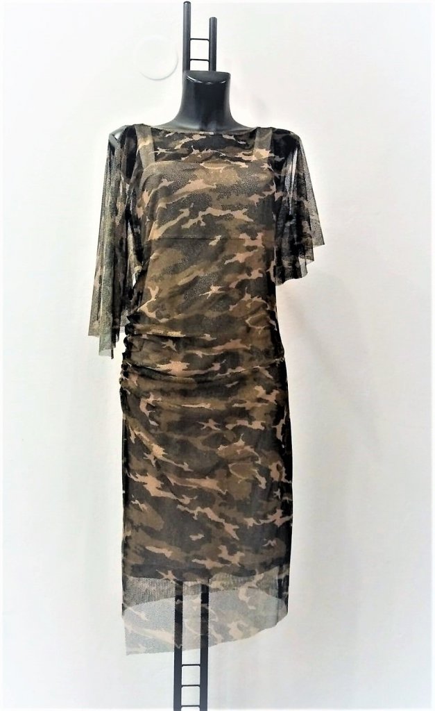 INFINITE®ŠATY Z JEMNÉ SÍŤOVINY -CAMOUFLAGE