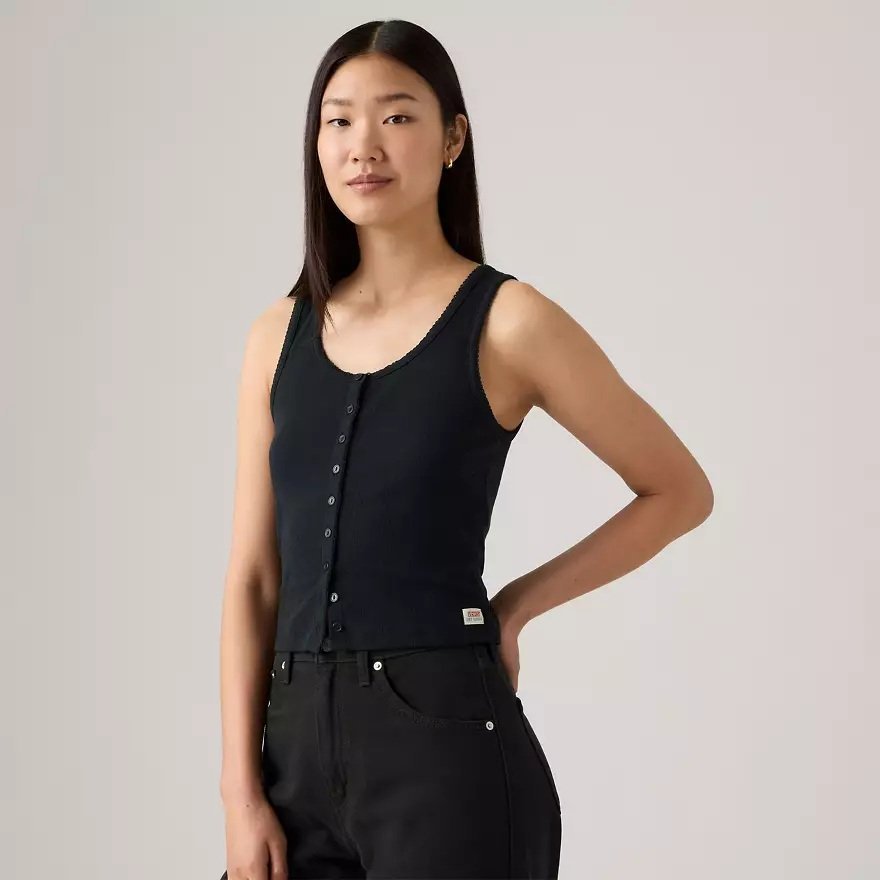 LEVI'S®  DÁMSKÉ TÍLKO POINTELLE - ČERNÉ