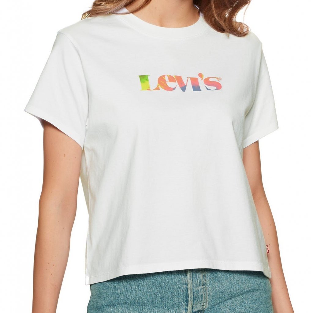 LEVI'S® GRAPHIC VARSITY TEE - PREMIUM MV LOGO FILL WHITE +