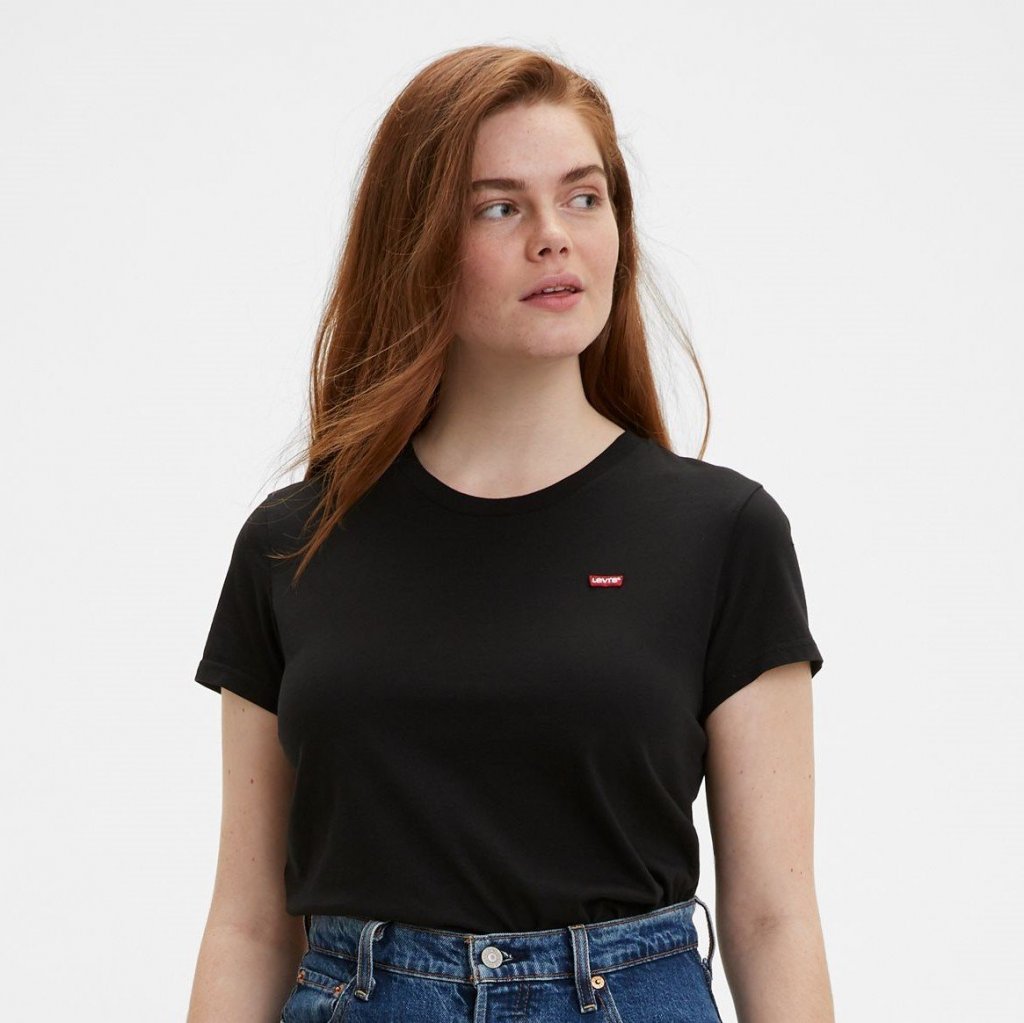 LEVI’S® WOMEN'S  PERFECT TEE - MINERAL BLACK