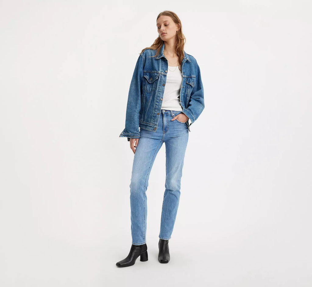 LEVI’S® WOMEN'S 724 HIGH-RISE SLIM STRAIGHT JEANS - COOL JOURNEY