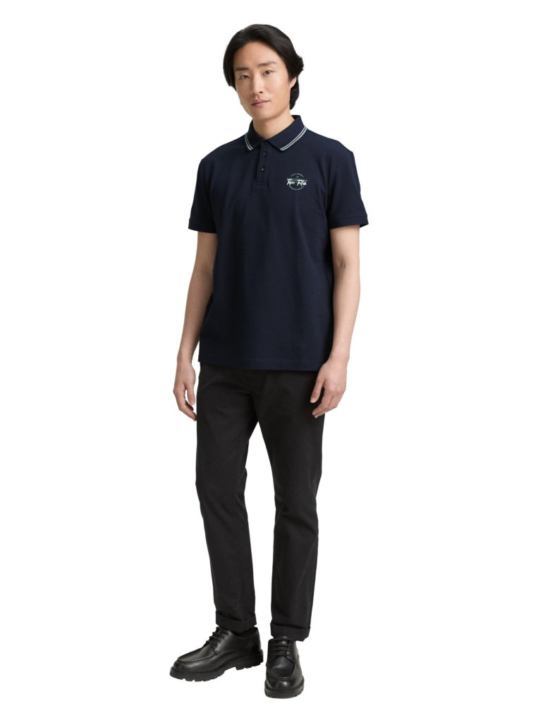 TOM TAILOR PÁNSKÉ POLO PIQUE - NAVY