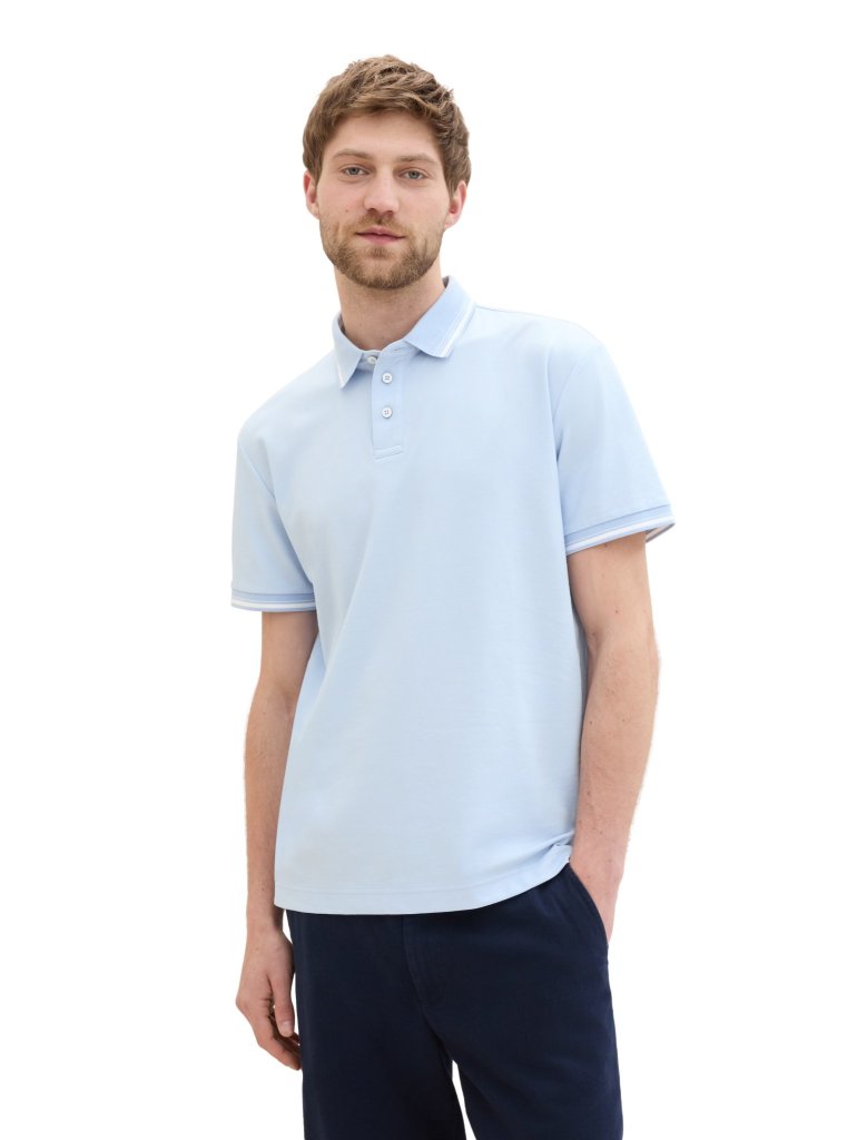 TOM TAILOR® PÁNSKÉ POLO COOLMAX® - SV. MODRÉ