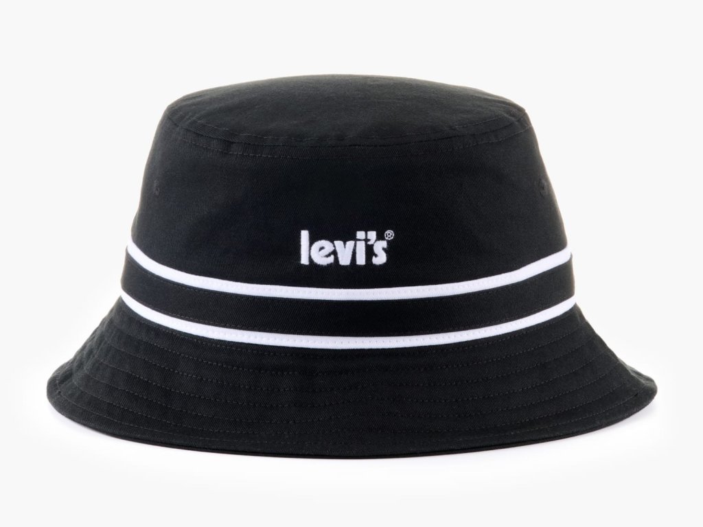 LEVI'S® POSTER LOGO BUCKET KLOBOUK-ČERNÝ