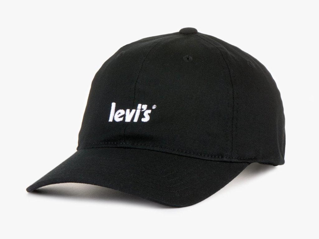 LEVI'S® POSTER LOGO FLEXFIT CAP REGULAR BLACK