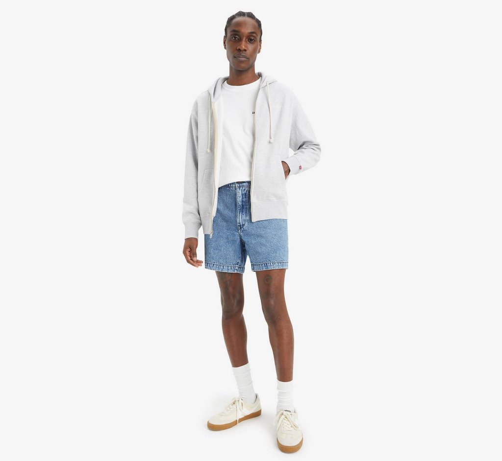 LEVI'S®  XX AUTH RLX PÁNSKÉ SHORTS II - QUARTER PAST SHORTS STONEWASH