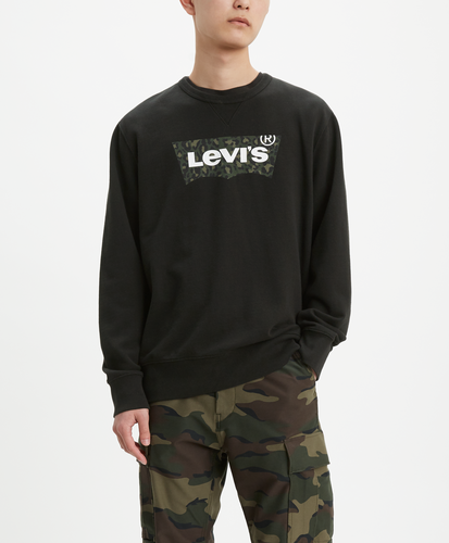 LEVI'S®GRAPHIC CREW HM ANIMAL - MINERAL BLACK