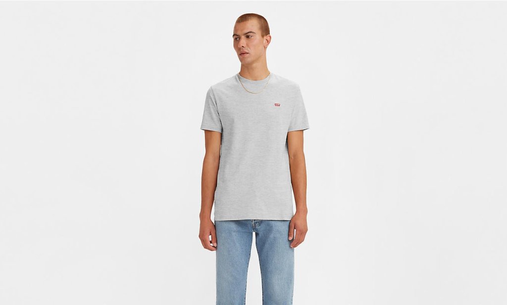 LEVI'S® PÁNSKÉ TRIKO ORIGINAL HM TEE - SV. ŠEDÝ MELÍR