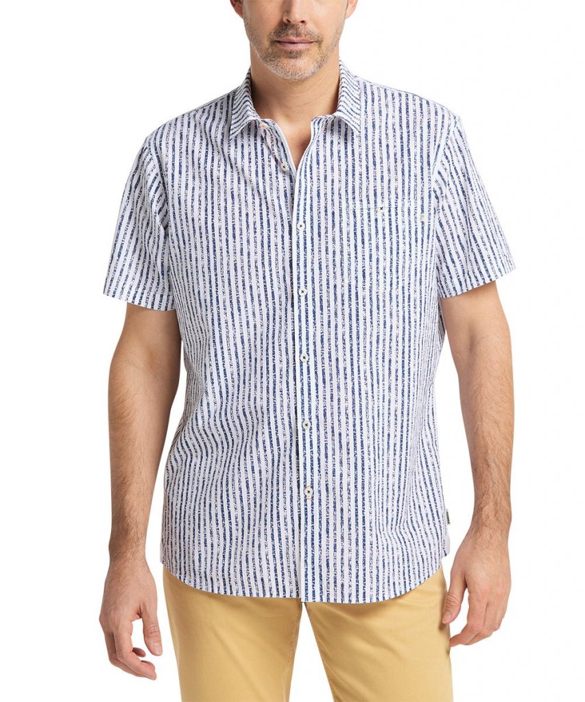 PIONEER® Pánská pruhovaná košile s krátkým rukávem