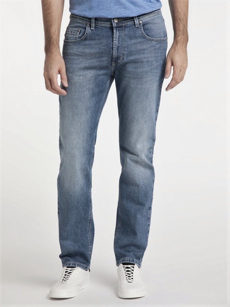 PIONEER® Pánské středně modré used jeansy Rando