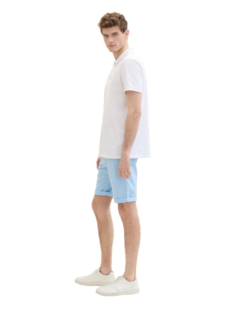 TOM TAILOR® PÁNSKÉ CHINO SLIM BERMUDY- SV. MODRÉ