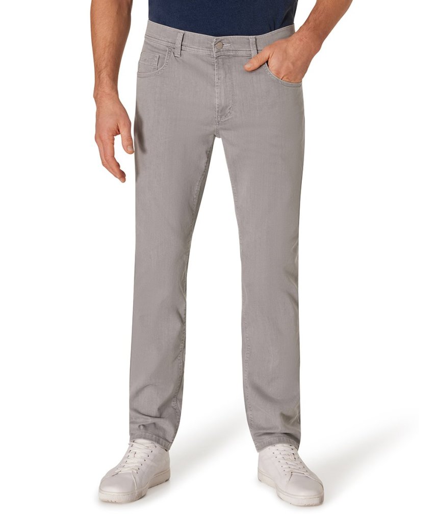 PIONEER®REGULAR FIT RANDO MEGAFLEX- LIGHT GREY STONEWASH