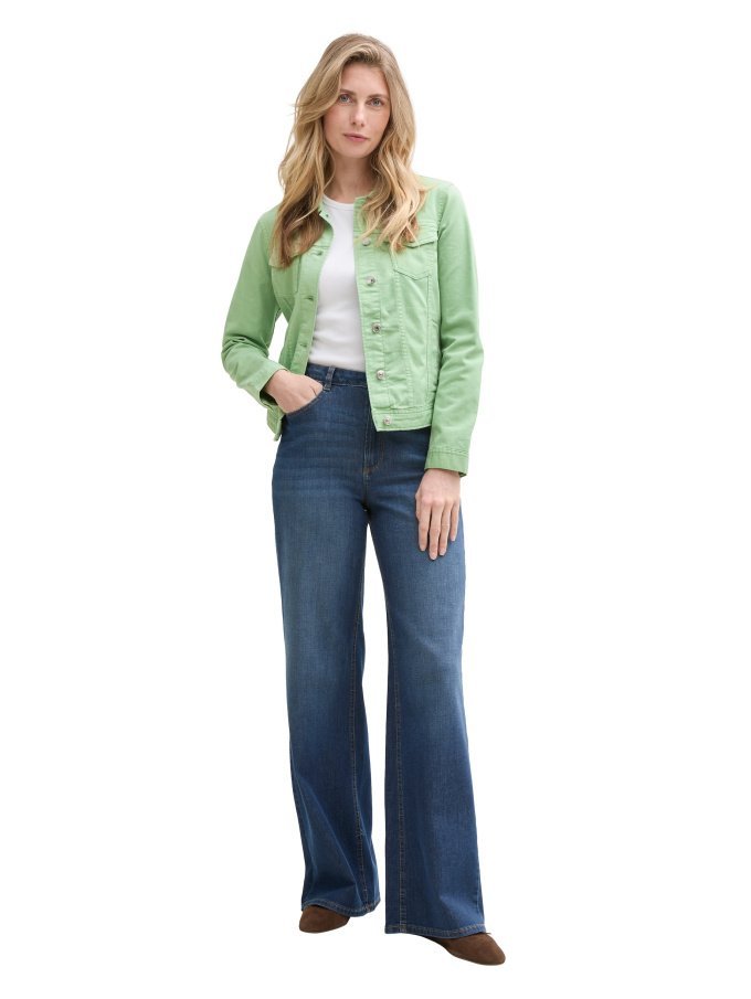 TOM TAILOR® DÁMSKÁ BAREVNÁ DENIM. BUNDA-SV.ZELENÁ