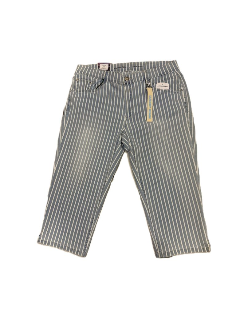 ANNA MONTANA SLIM FIT DÁMSKÉ PRUHOVÁNÉ CAPRI DALLAS