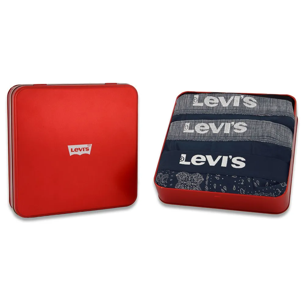 LEVI'S® LEVI'S PÁNSKÝ DÁRKOVÝ BOX 3X BOXERKY -  BLUE COMBO