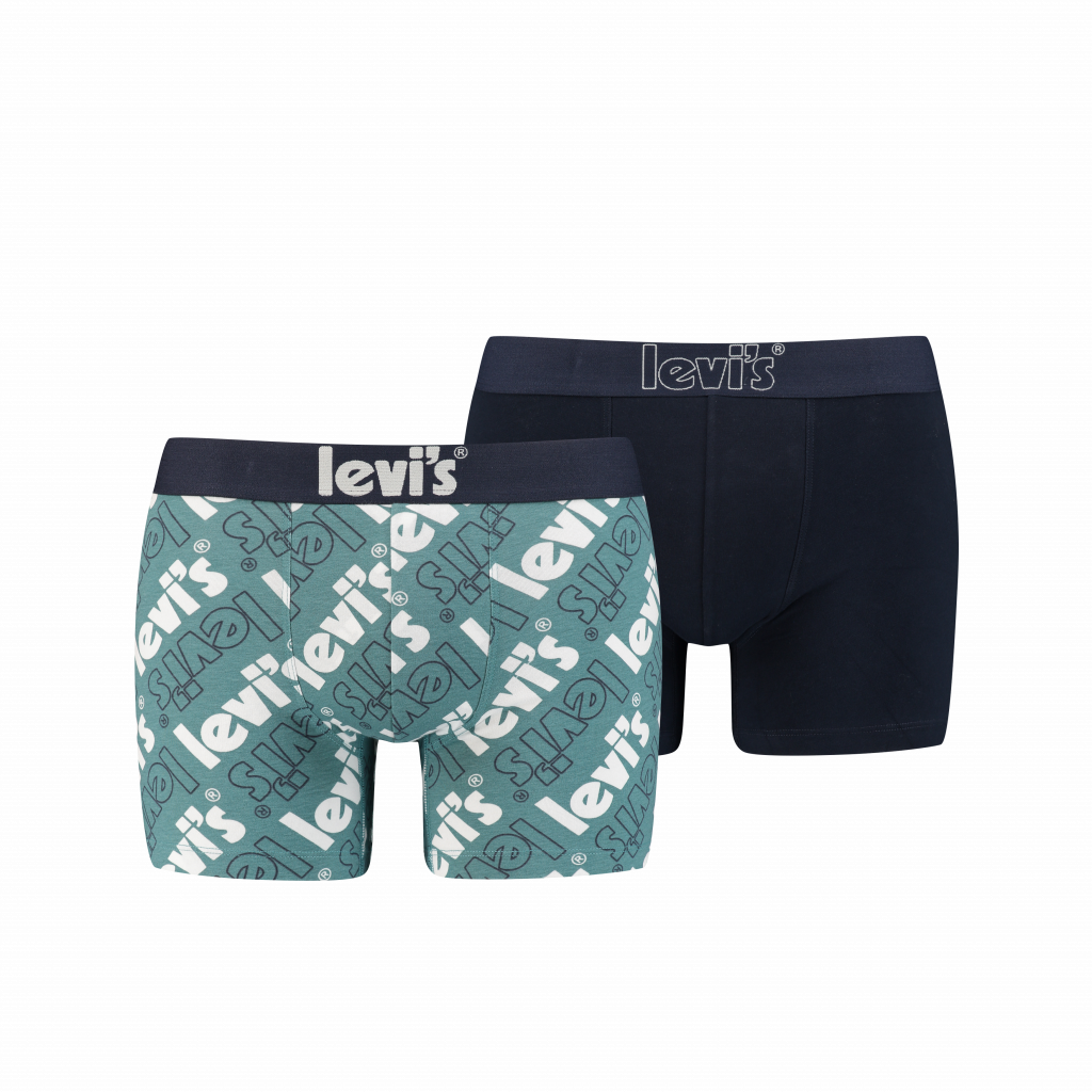 Levi´s®DUO PACK MEN POSTER LOGO BOXER-BLUE COMBO