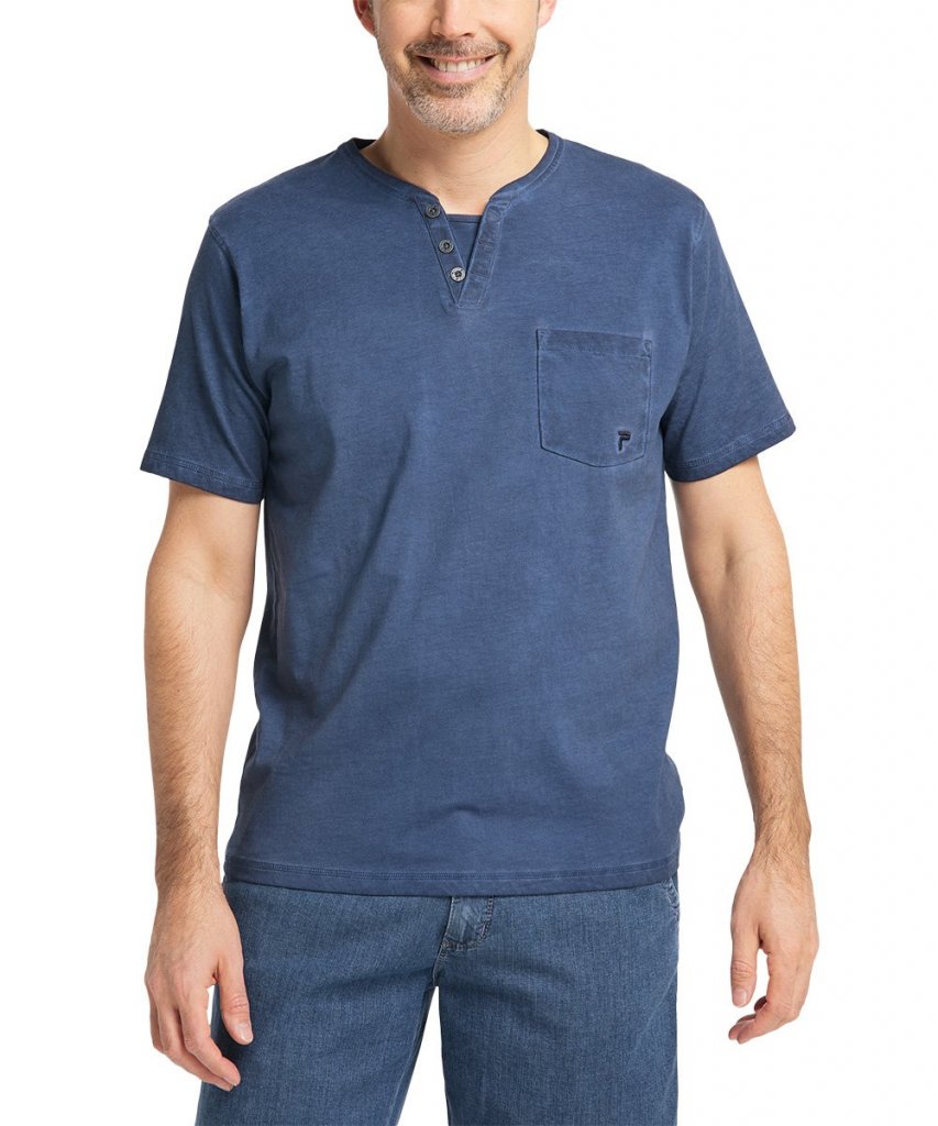 PIONEER  Pánské triko s krátkým rukávem indigo