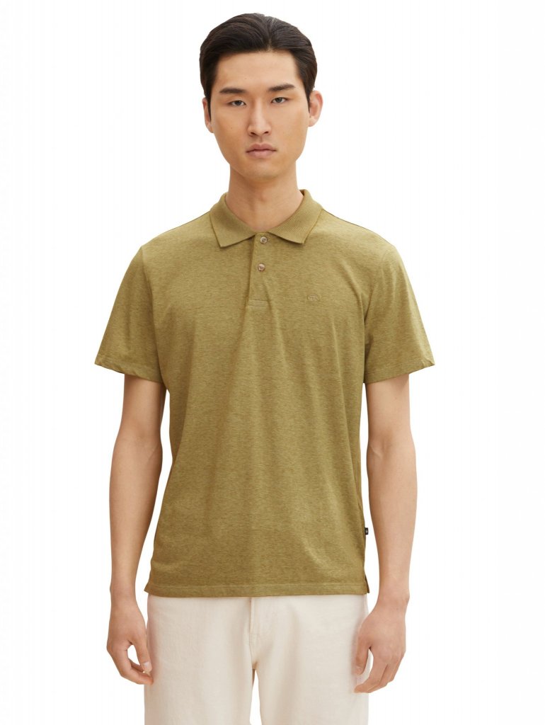 TOM TAILOR® PÁNSKÁ POLOKOŠILE - OLIVE GREEN