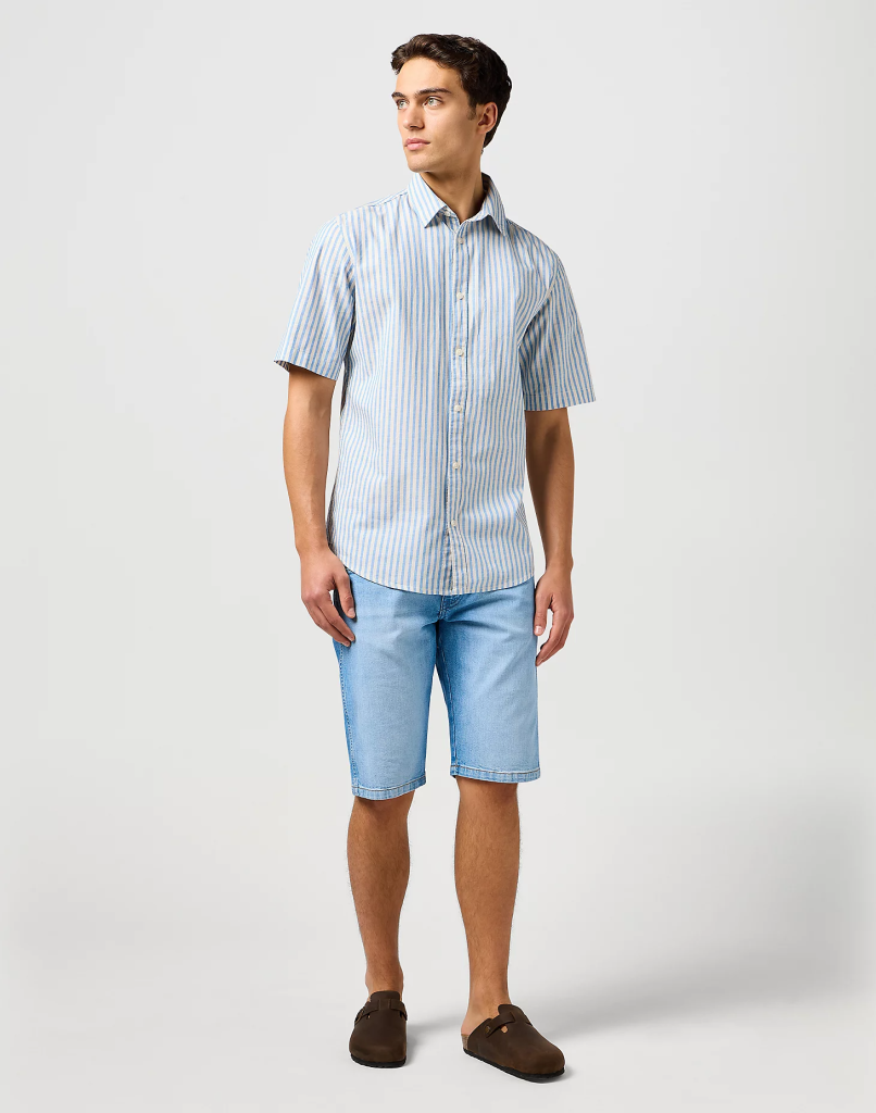 WRANGLER® PÁNSKÉ BERMUDY COLTON-SLATE SHADE