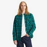 LEVI'S® BARSTOW WESTERN STANDARD SHIRT - ZELENÁ KOSTKA