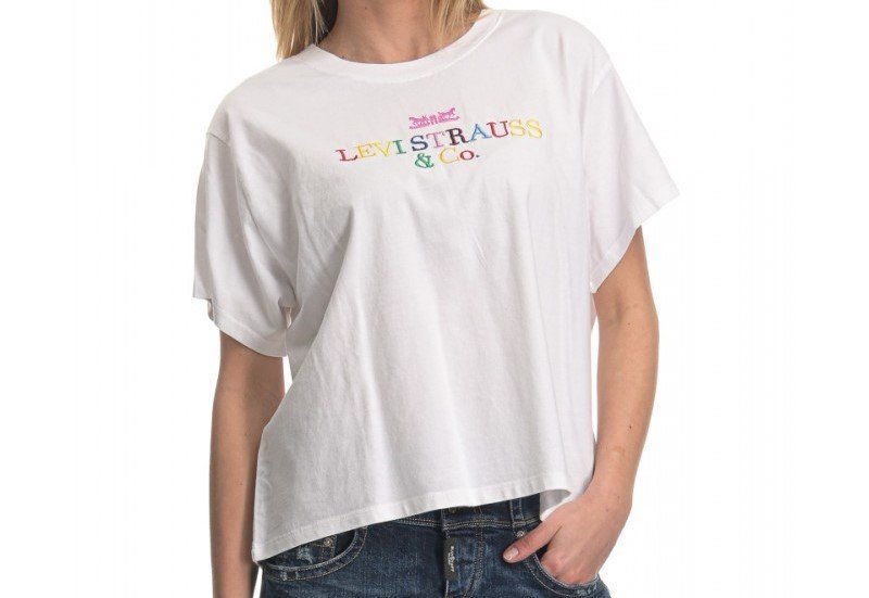 LEVI'S® DÁMSKÉ GRAPHIC VARSITY 90'S TEE- BÍLÉ