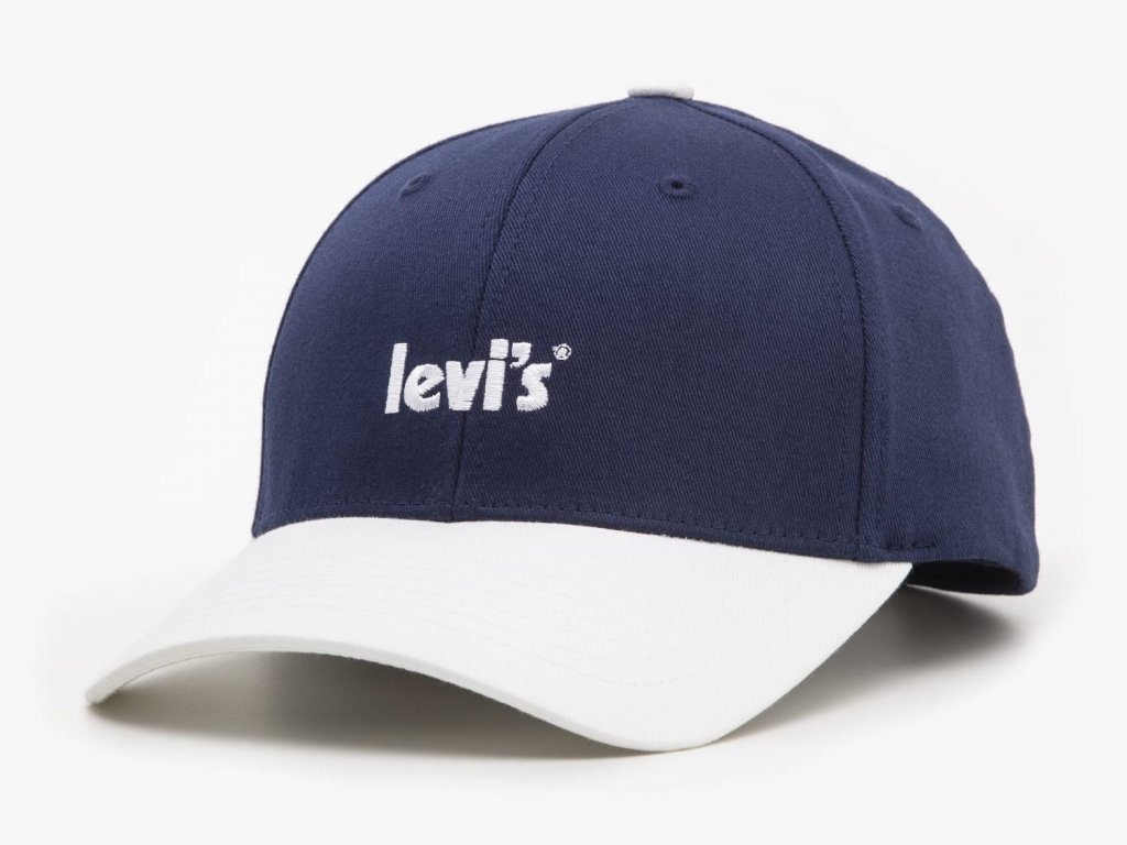 LEVI'S® POSTER LOGO FLEXFIT CAP NAVY BLUE