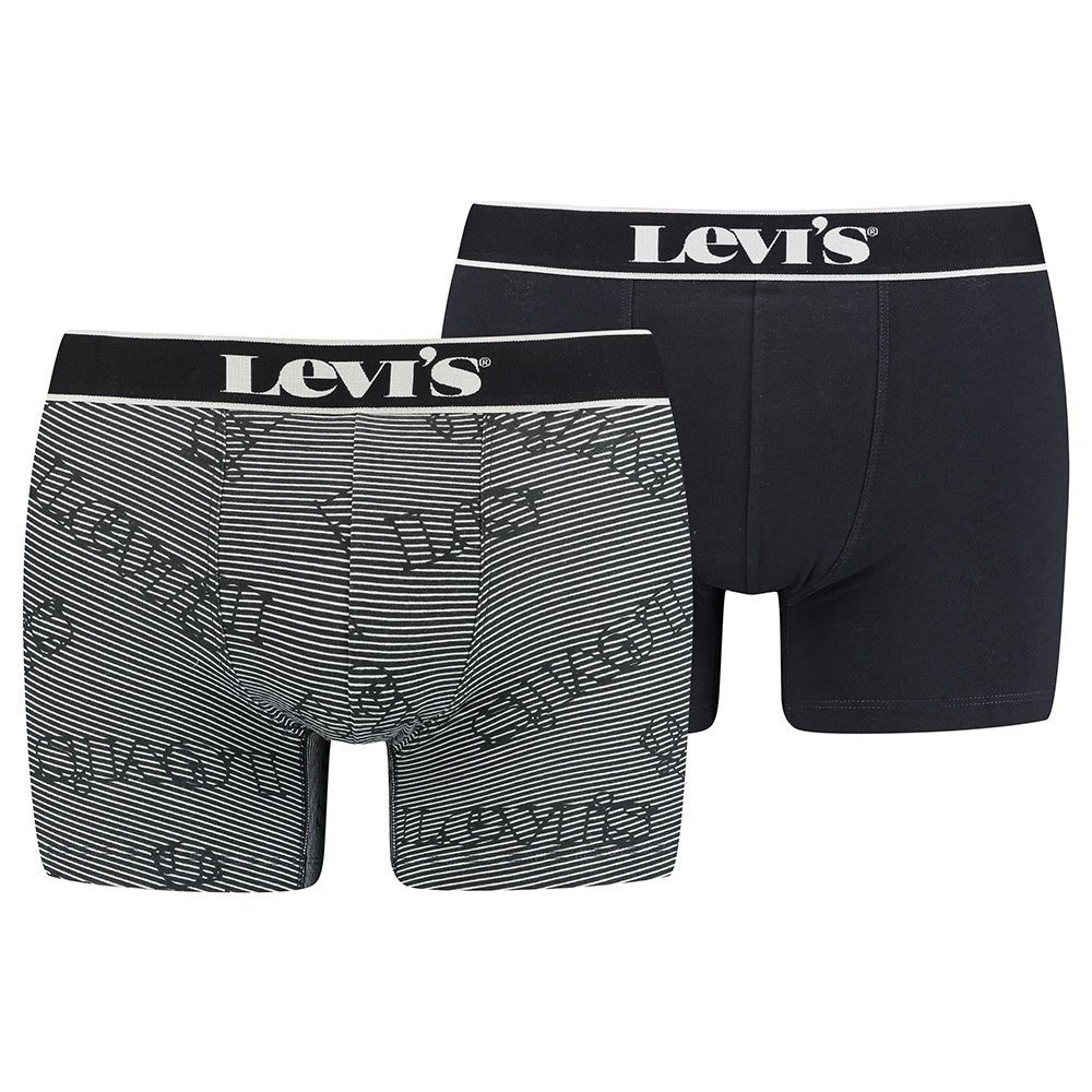 Levi´s®DUO PACK BOXERKY- LOGO STRIPE BLACK COMBO