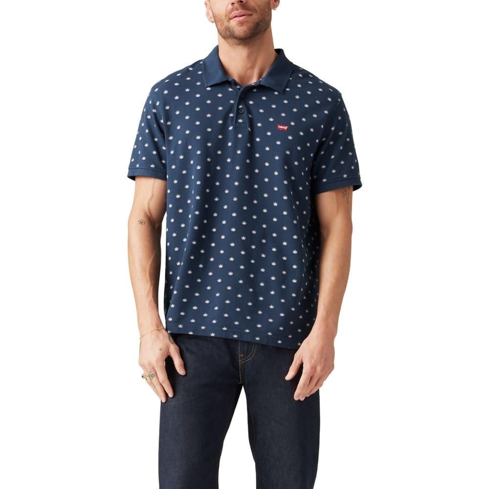 LEVIS® HM POLO - SUNSET GEO PIQUE - NAVY