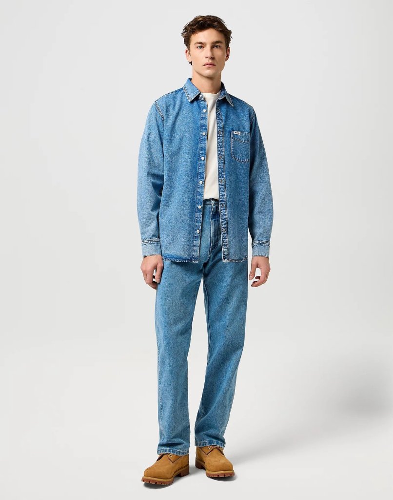 WRANGLER® PÁNSKÁ WESTERN KOŠILE S 1KAPSOU-INDIGO VALLEY