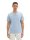 TOM TAILOR PÁNSKÉ HENLEY TRIKO OPRANÝ VZHLED -SOFT BLUE